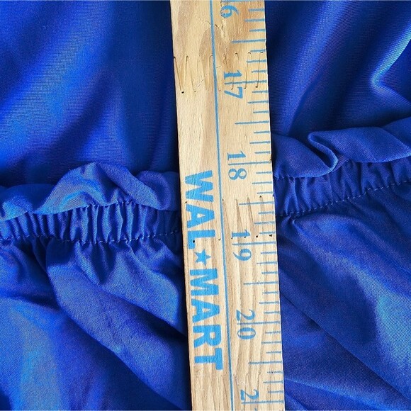 Swim365 One Piece Romper Swimsuit Front Pockets Built In Padded Bra Blue Sz 26W - Picture 12 of 14